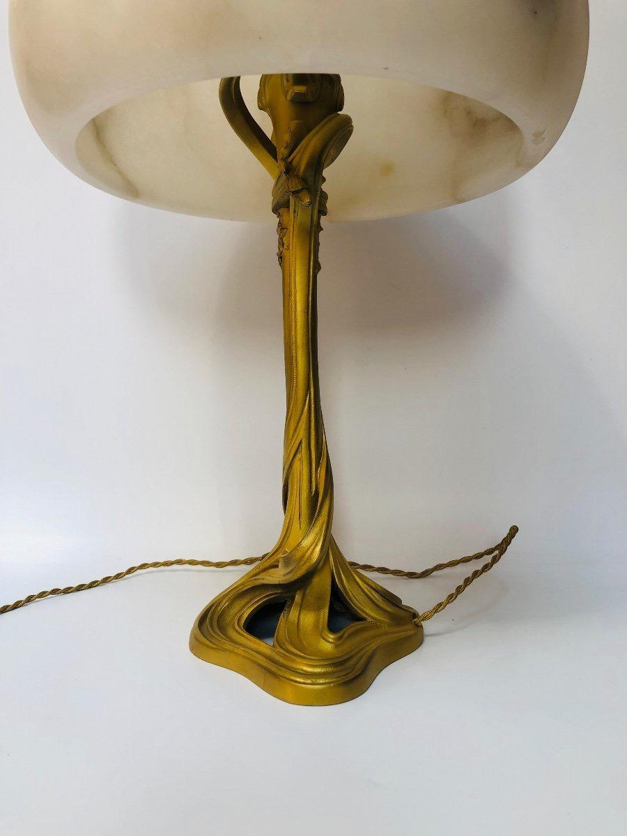 Lampe Art Nouveau Majorelle Excellent état - En vente à NANTES, FR