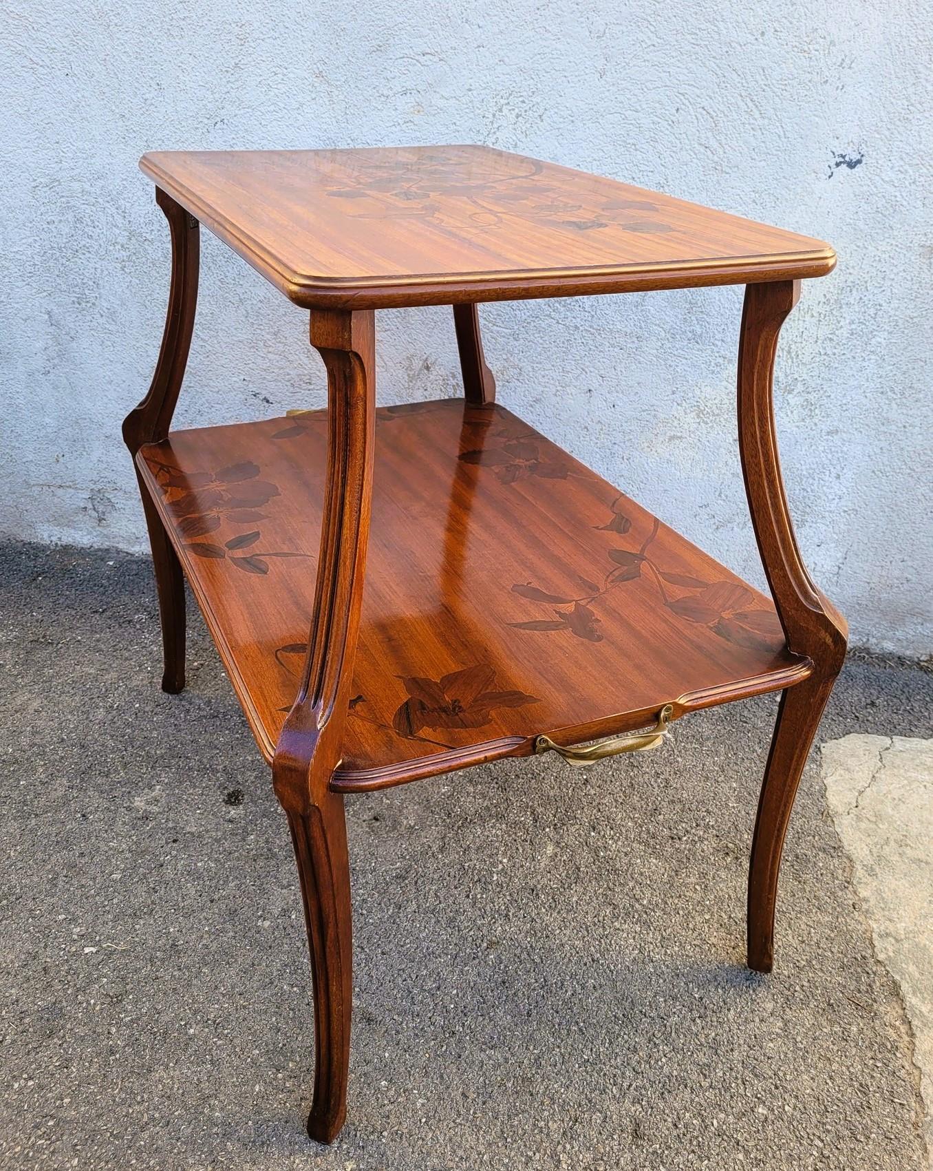 Majorelle, Clematis Tea Table, Art Nouveau, Late 19th-early 20th Century For Sale 3