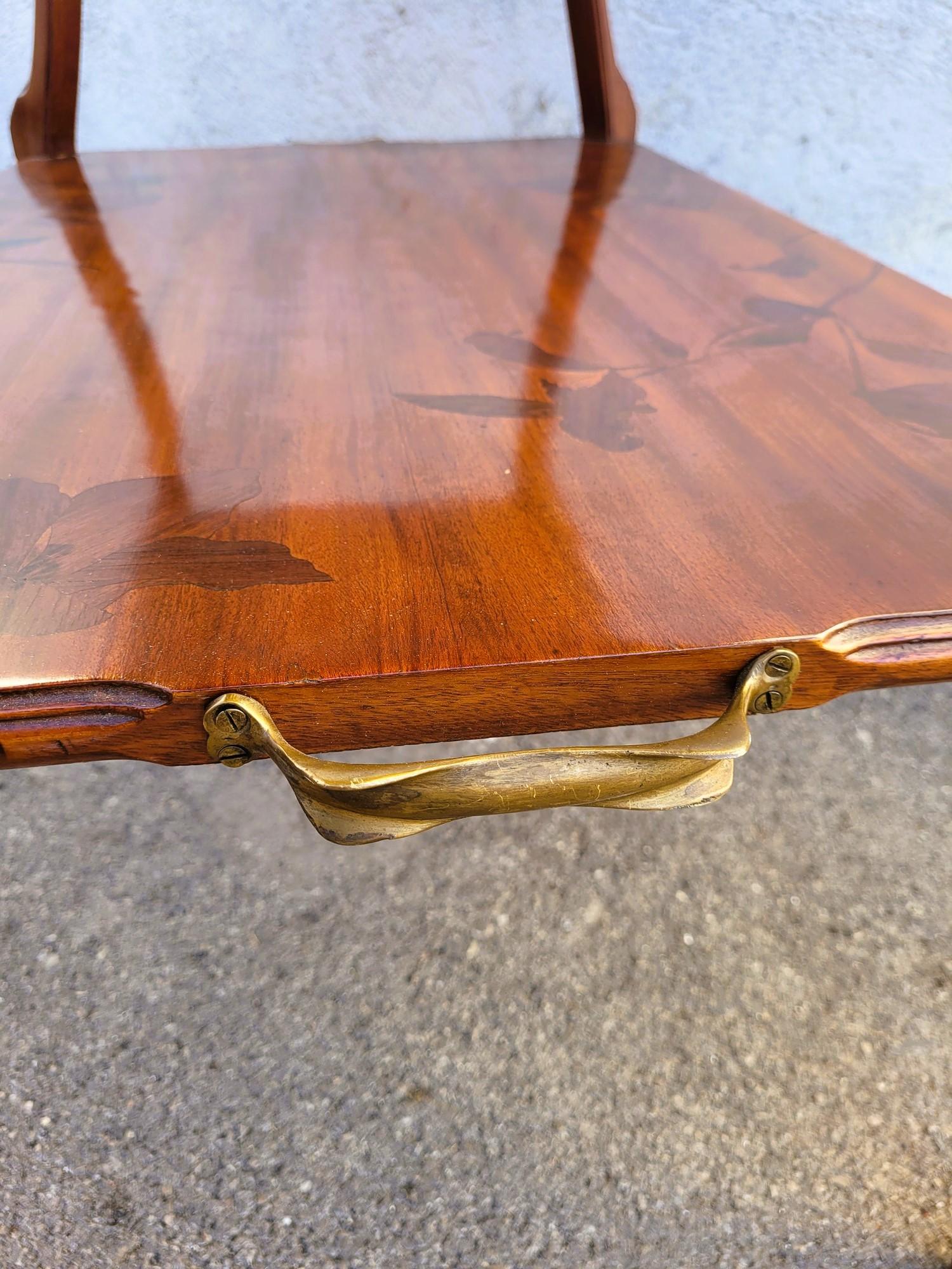 Majorelle, Clematis Tea Table, Art Nouveau, Late 19th-early 20th Century For Sale 4