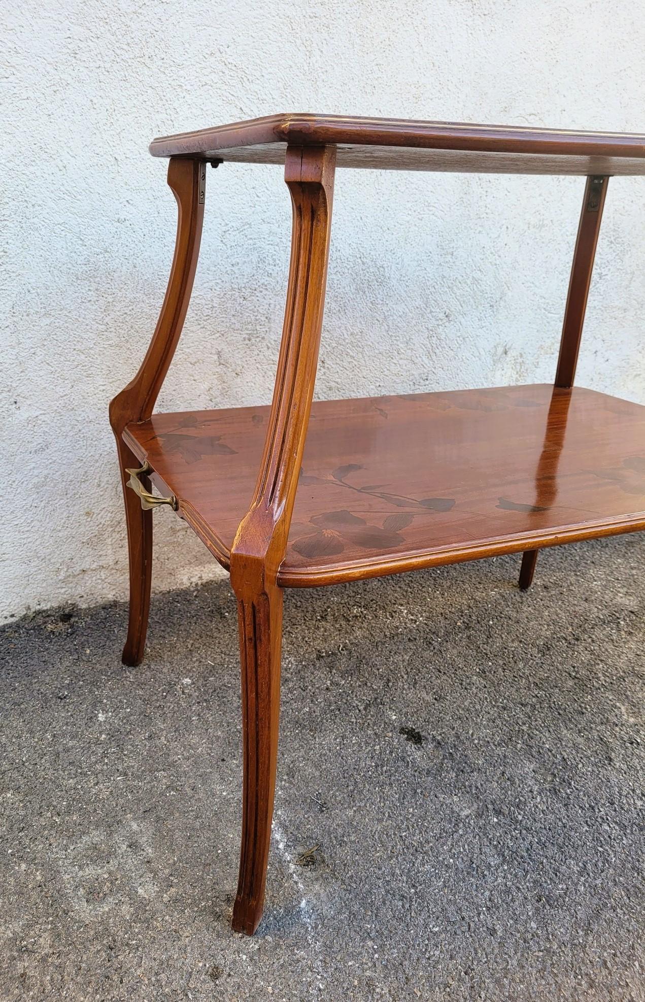 Table à thé Clématis, Art Nouveau, fin 19e-début 20e siècle en vente 4