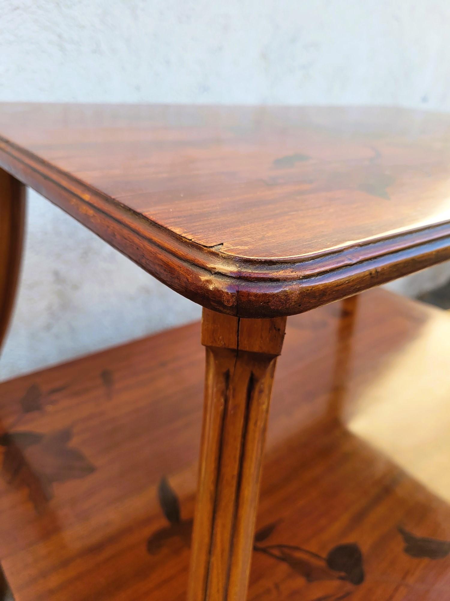 Table à thé Clématis, Art Nouveau, fin 19e-début 20e siècle en vente 5