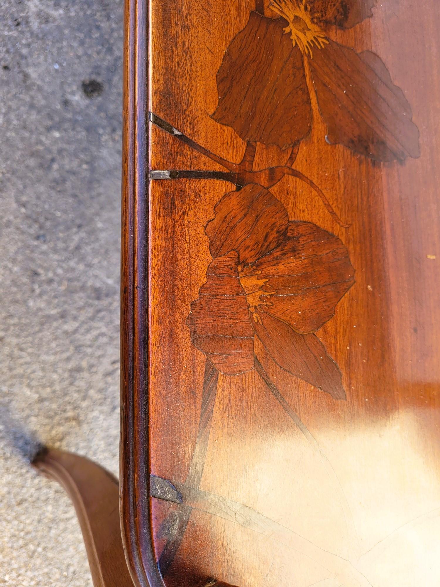 Majorelle, Clematis Tea Table, Art Nouveau, Late 19th-early 20th Century For Sale 7