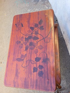 Majorelle, Clematis Tea Table, Art Nouveau, Late 19th-early 20th Century