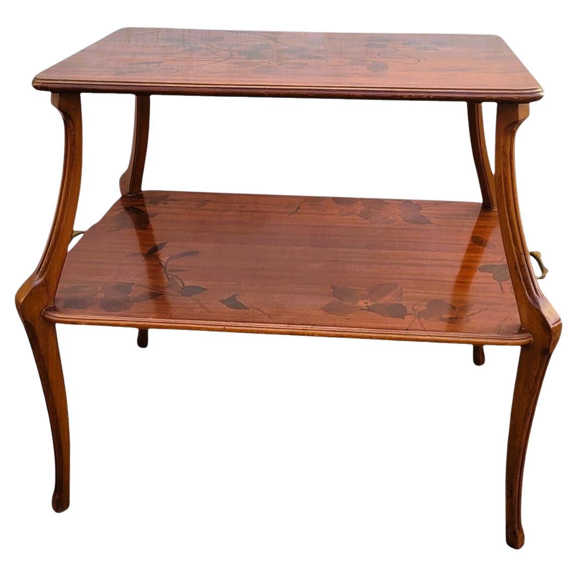 Table à thé Clématis, Art Nouveau, fin 19e-début 20e siècle