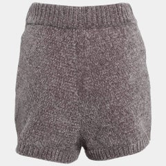 Majorelle Grey Rib Knit Denitza Chenille Shorts L