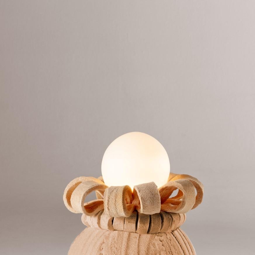 Portuguese Majorelle Iris Table Lamp by Dooq For Sale
