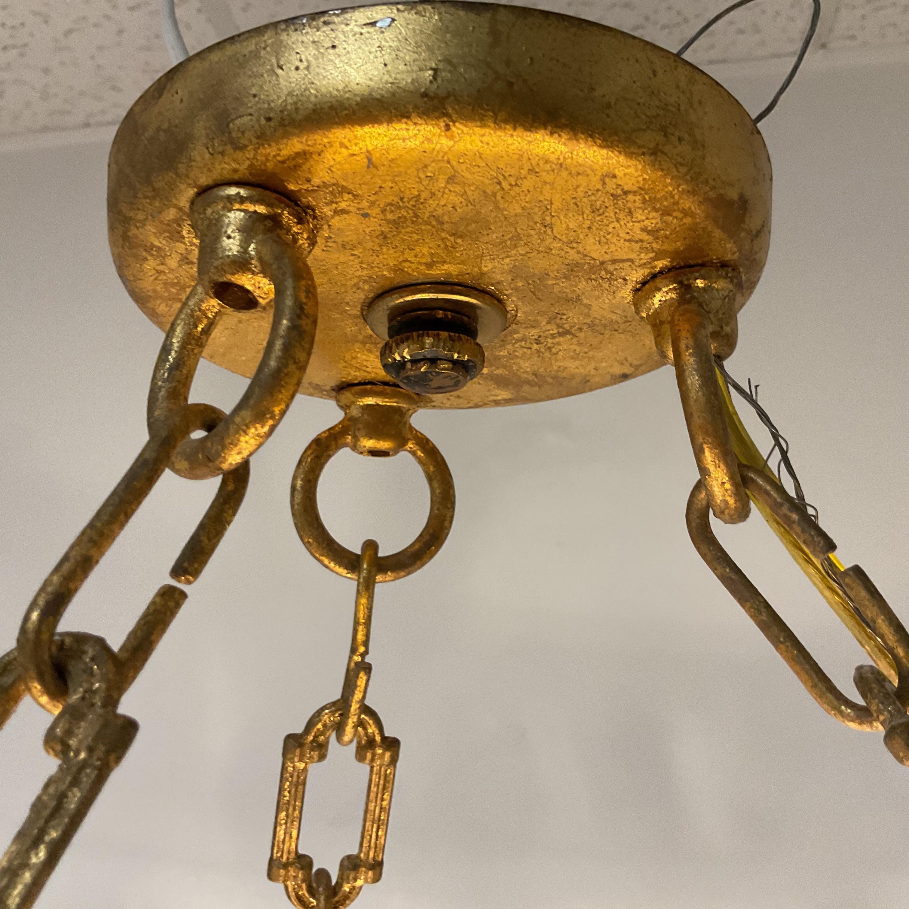 Majorie Skouras Aleka Rock Crystal Basket Chandelier In Good Condition For Sale In West Palm Beach, FL