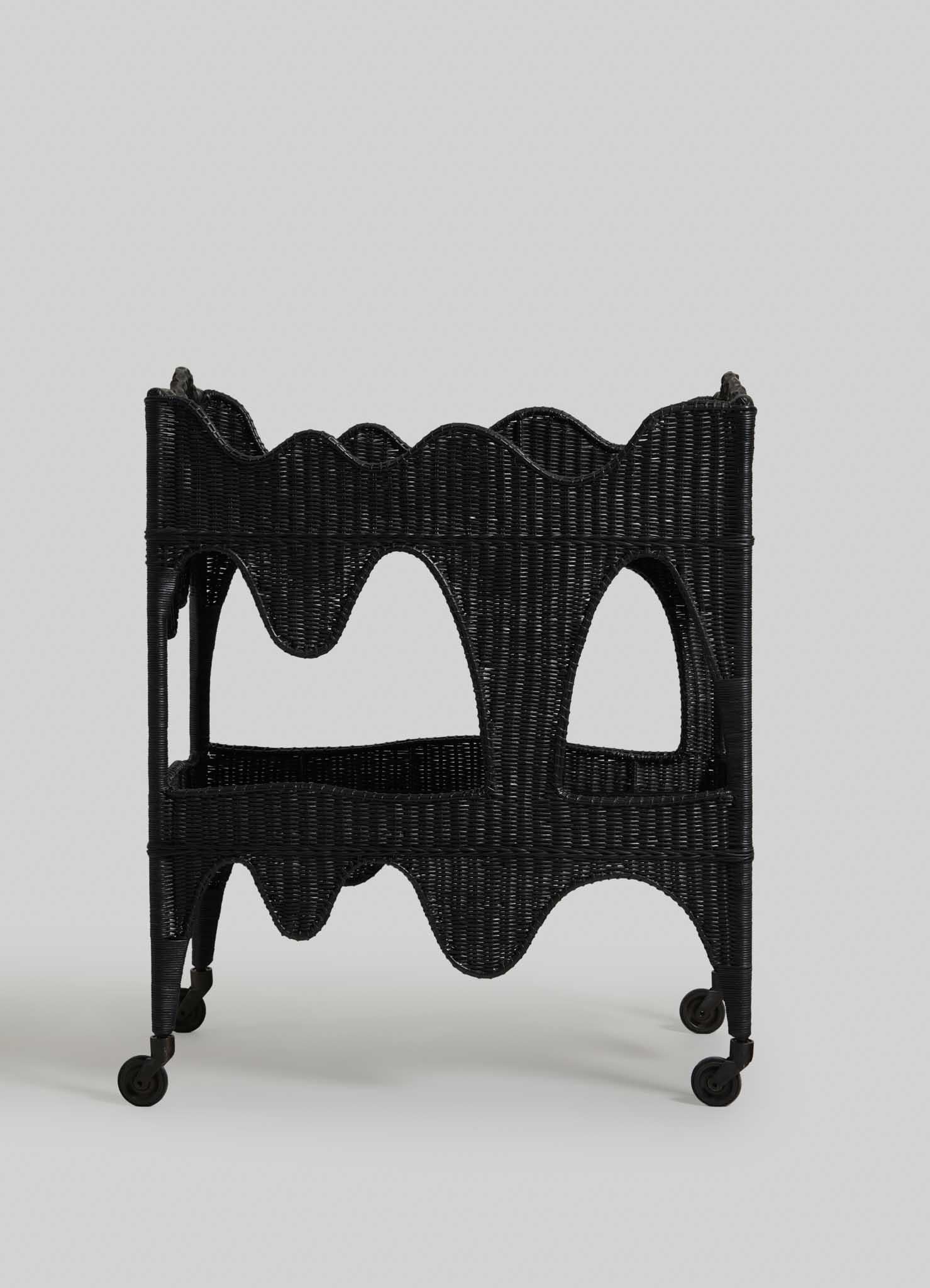 Indian Majuli Bronze Cane Trolley, Viya by Vikram Goyal For Sale