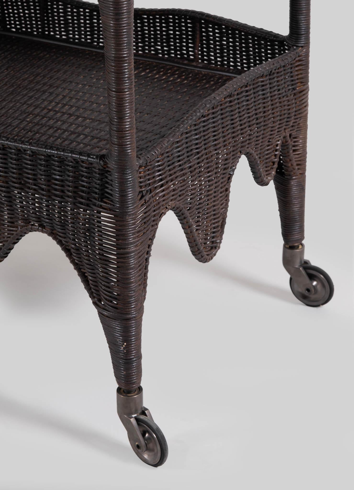 Contemporary Majuli Bronze Cane Trolley, Viya by Vikram Goyal For Sale