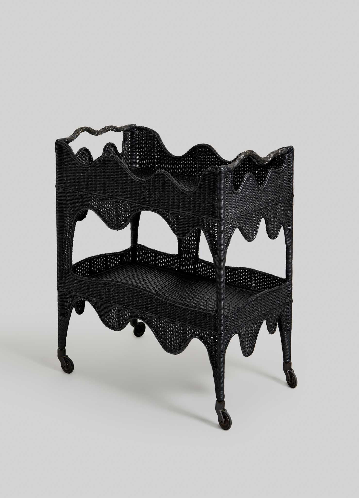 Contemporary Majuli Bronze Cane Trolley, Viya by Vikram Goyal For Sale