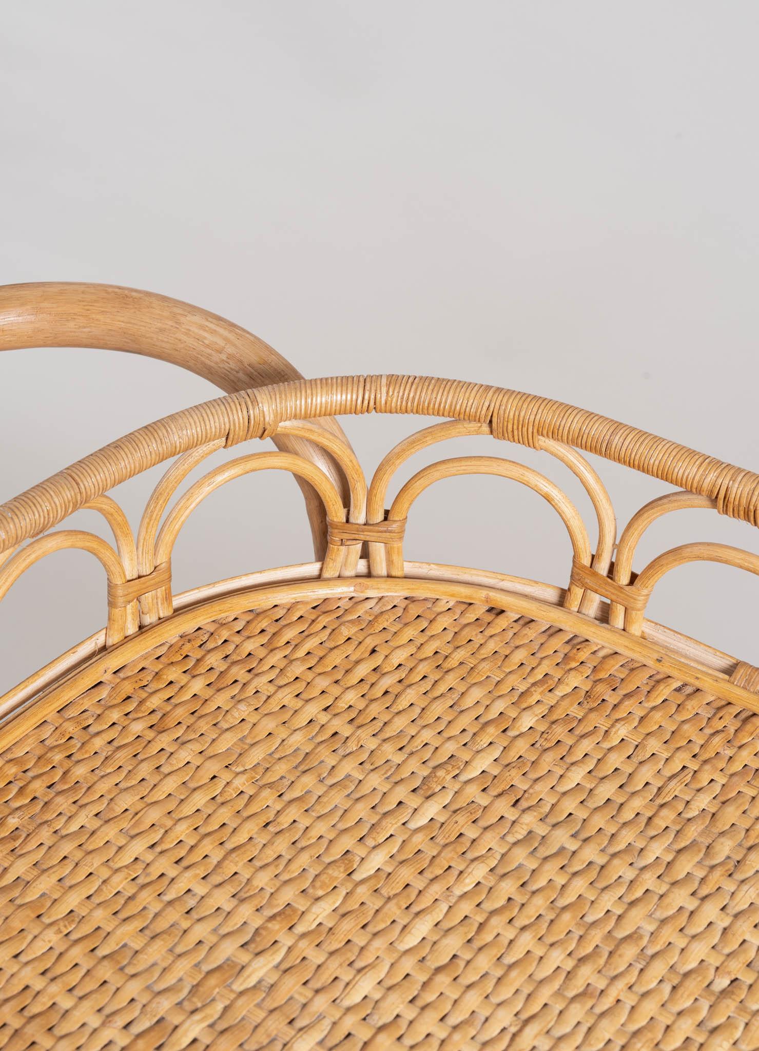 XXIe siècle et contemporain Chariot Majuli Cane avec laiton Viya de Vikram Goyal en vente