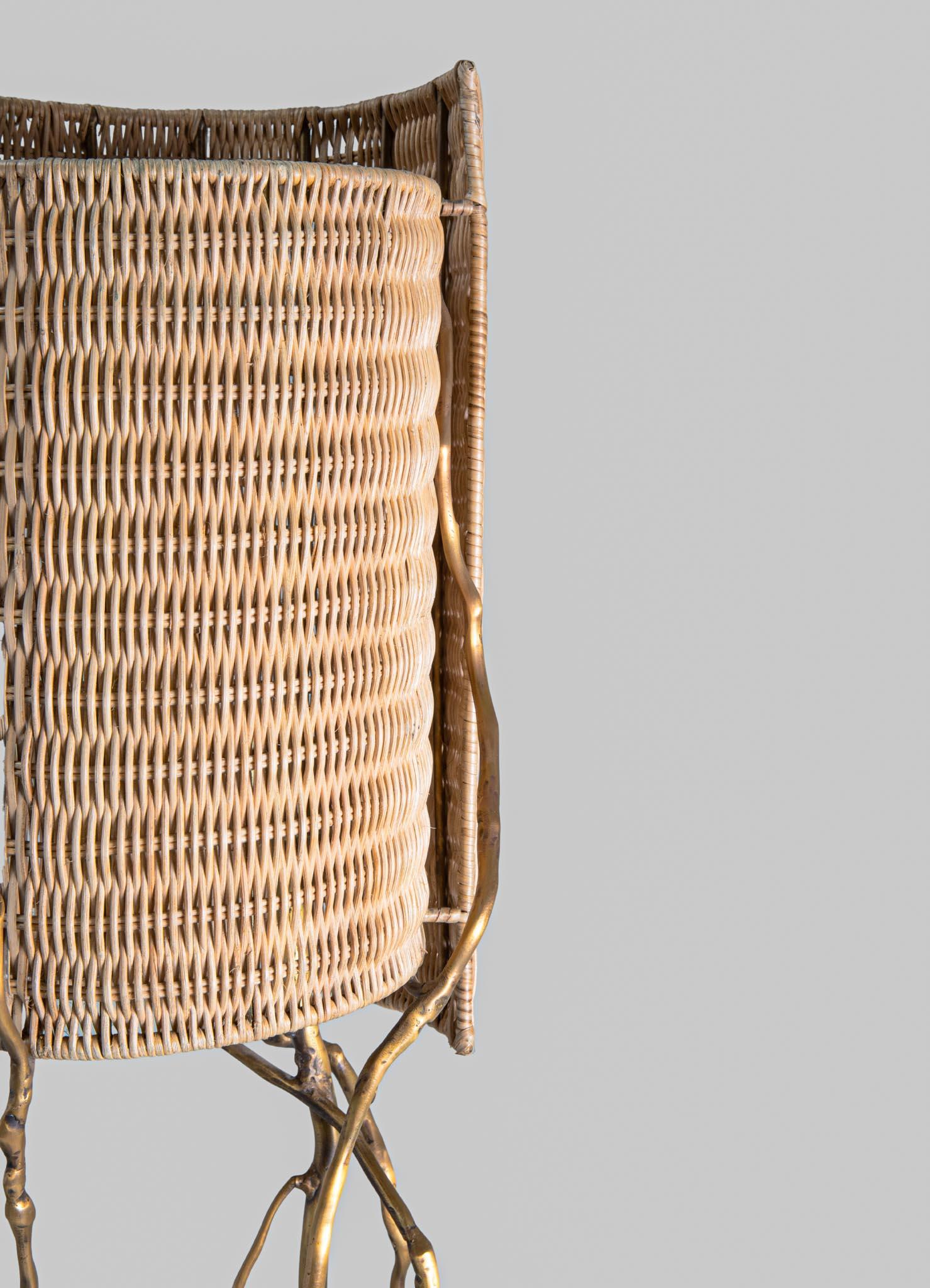 Laiton Lampadaire Majuli en laiton, Viya by Vikram Goyal en vente