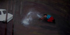 Zeitgenössische georgische Kunst von Maka Batiashvili - Ausatmen