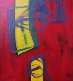 Zeitgenössische georgische Kunst von Maka Batiashvili - Rot
