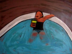 Pool, Painting, Oil on Canvas