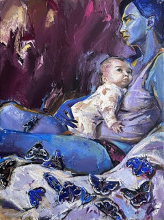 Georgian Contemporary art by Maka Zedelashvili - Night Butterflies