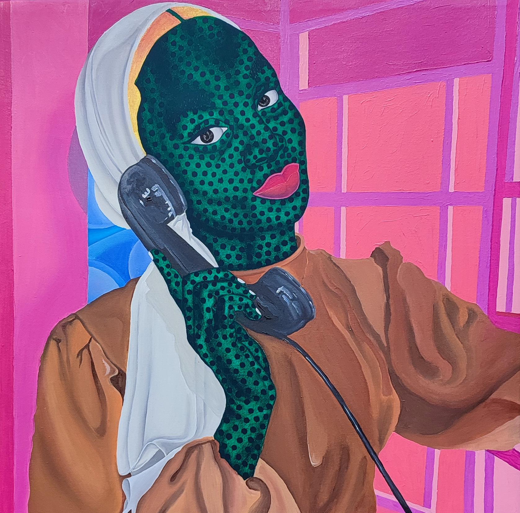 Makama John Portrait Painting – Telefon 