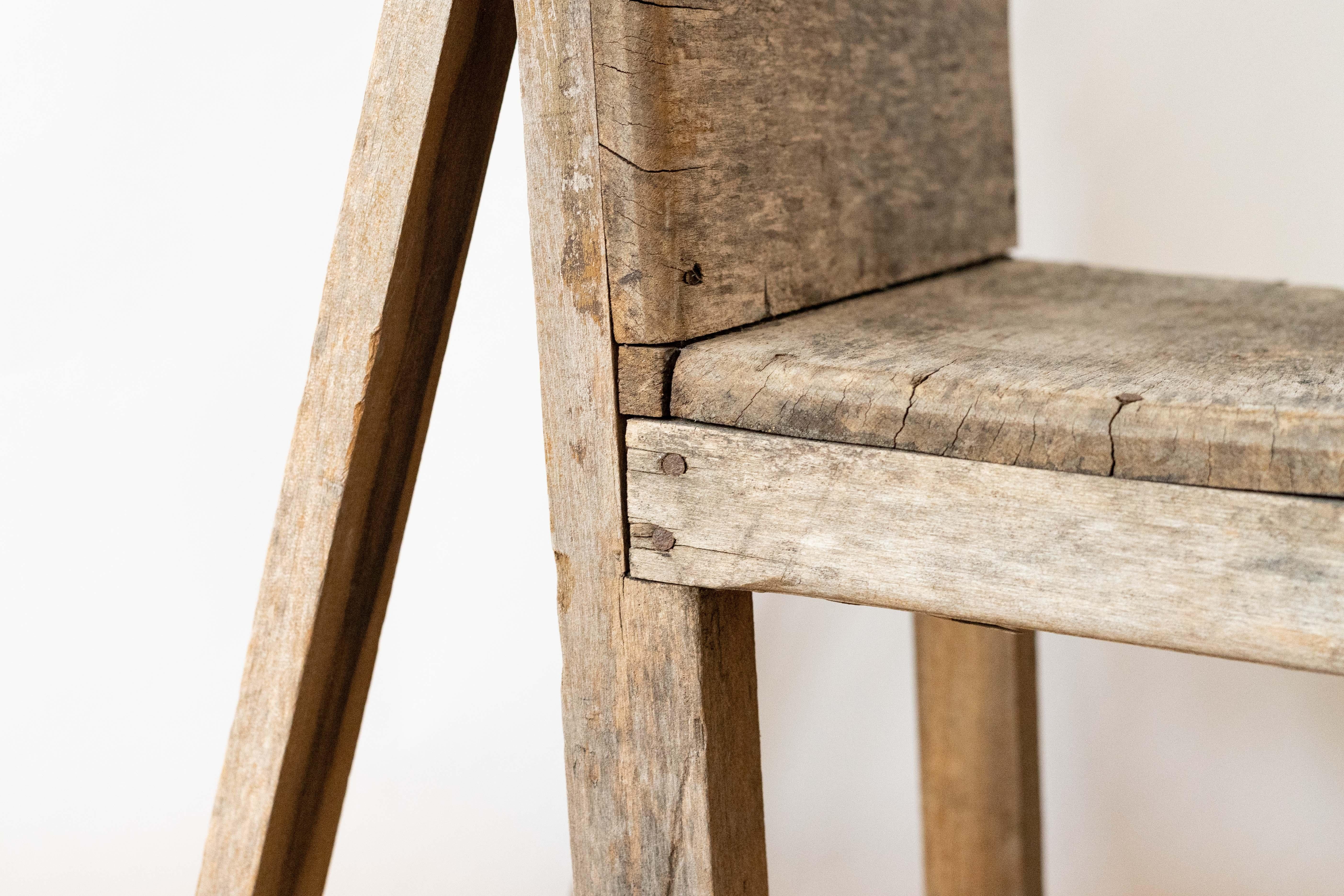 Make-Do Wood Shop Chair In Good Condition For Sale In Cambridge, US