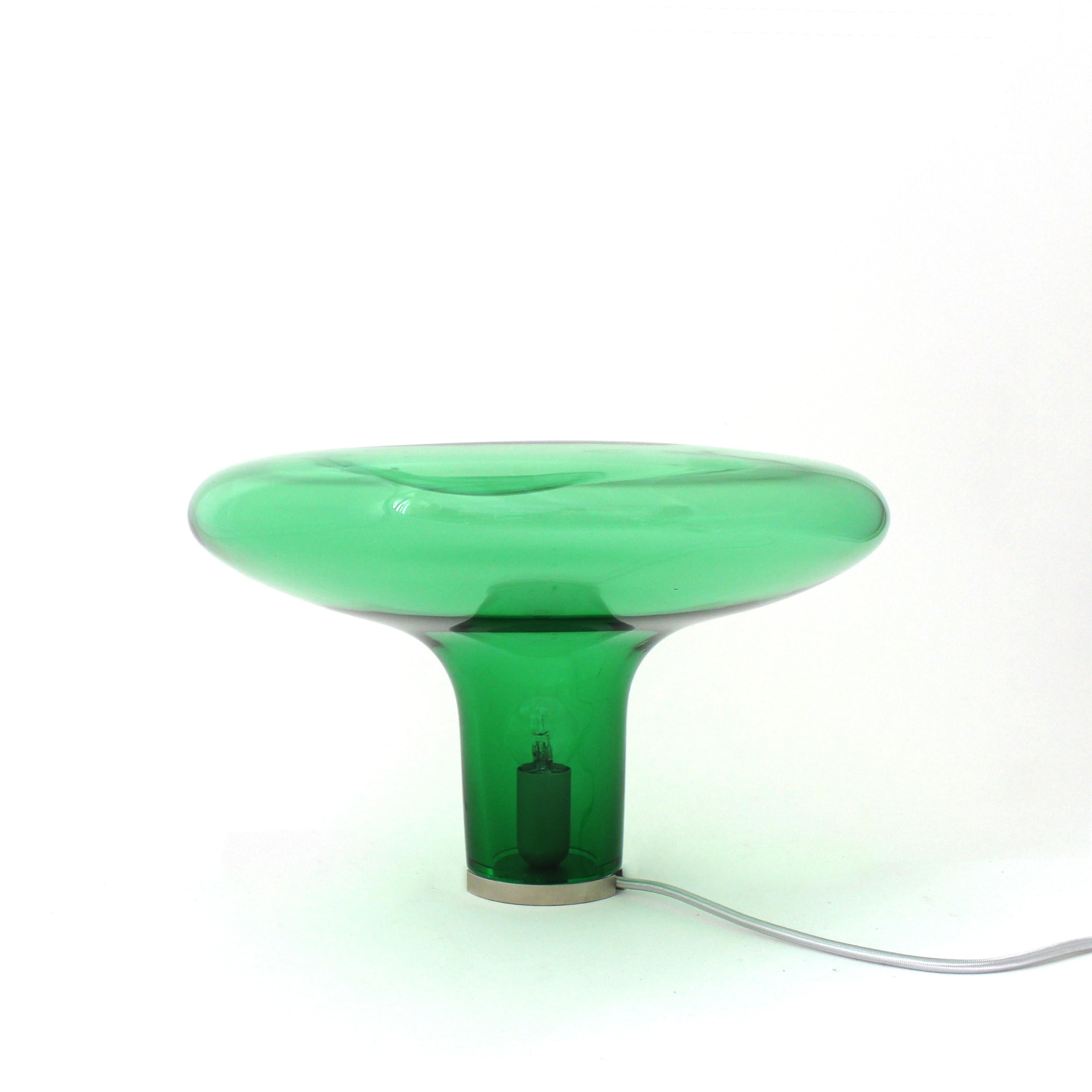 Vetro Vaso + ciotola Makemake Purple Iridescent L di Eloa in vendita