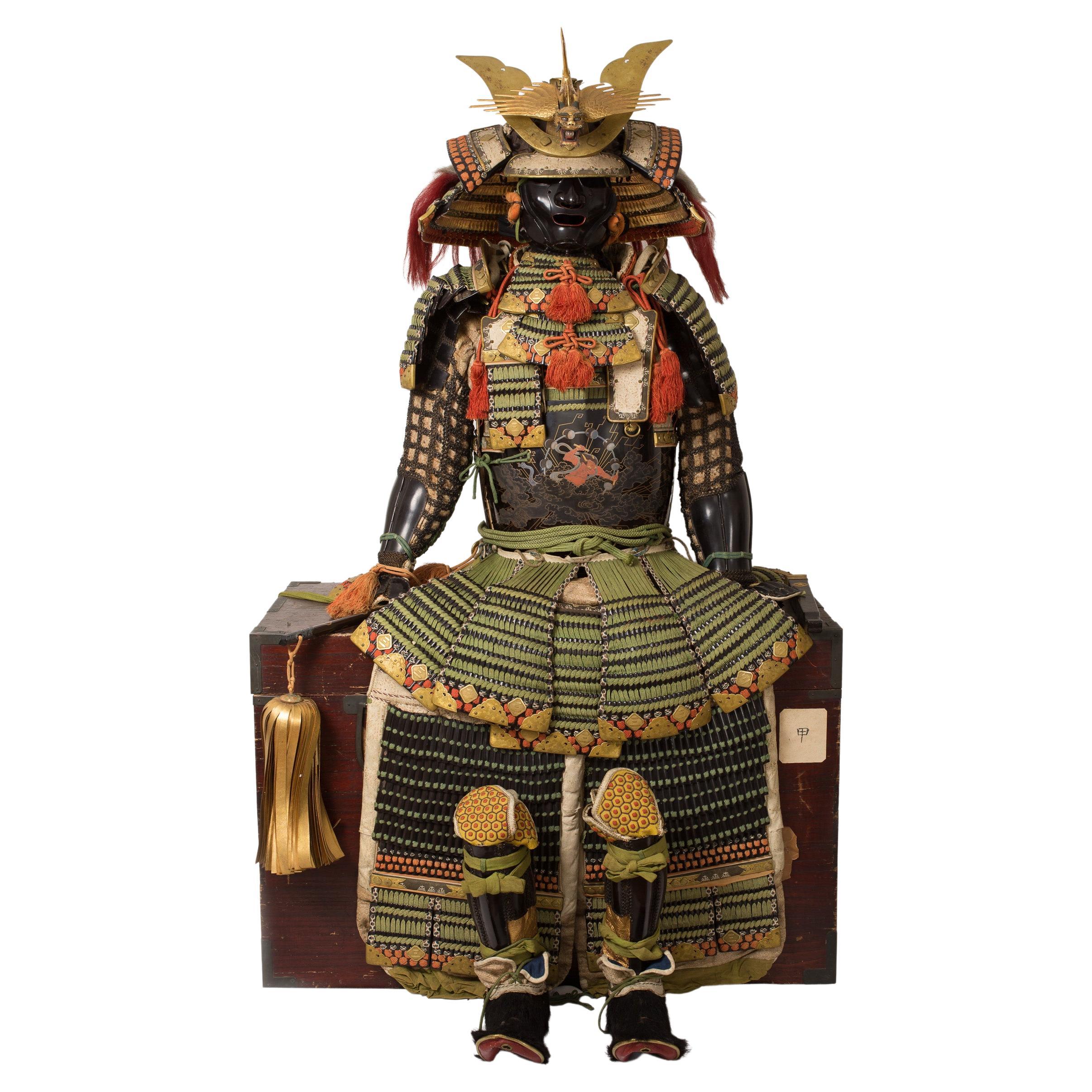 Maki-E Hotoke-Do Tosei Gusoku Samurai Armor Bearing the Kamon of Inaba Family