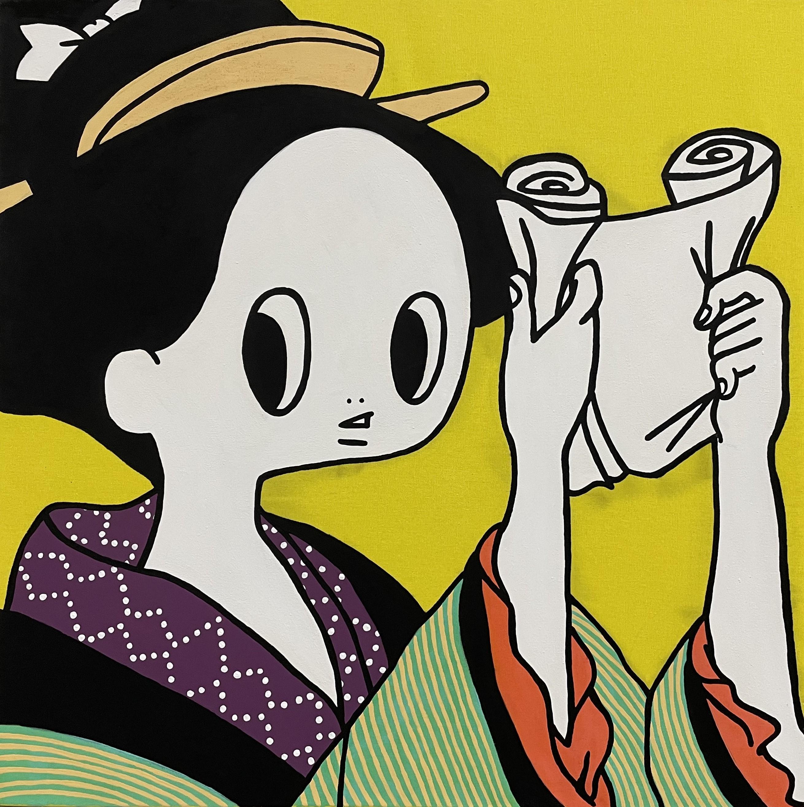 Maki Hosokawa Portrait Painting - Like Fujo ninso jippon street