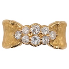 Bague cocktail MAKI K18 en or, sertie d'un diamant de 0,54 carat, Japon