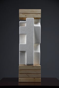 "Makina" Scultura astratta in pietra di Alberto Cabiddu 2001