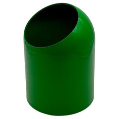 Makio Hasuike Paper Basket for Gedy - 1970s Italian Design in Vibrant Green