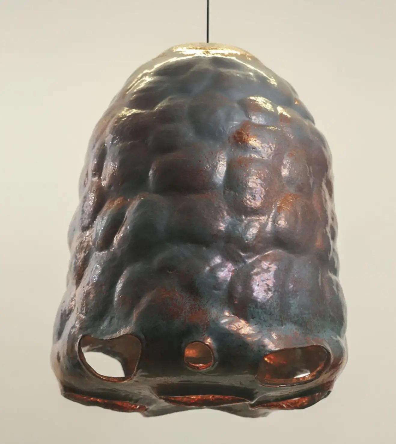 Modern Makivka Copper Pendant Lamp 85 by Makhno