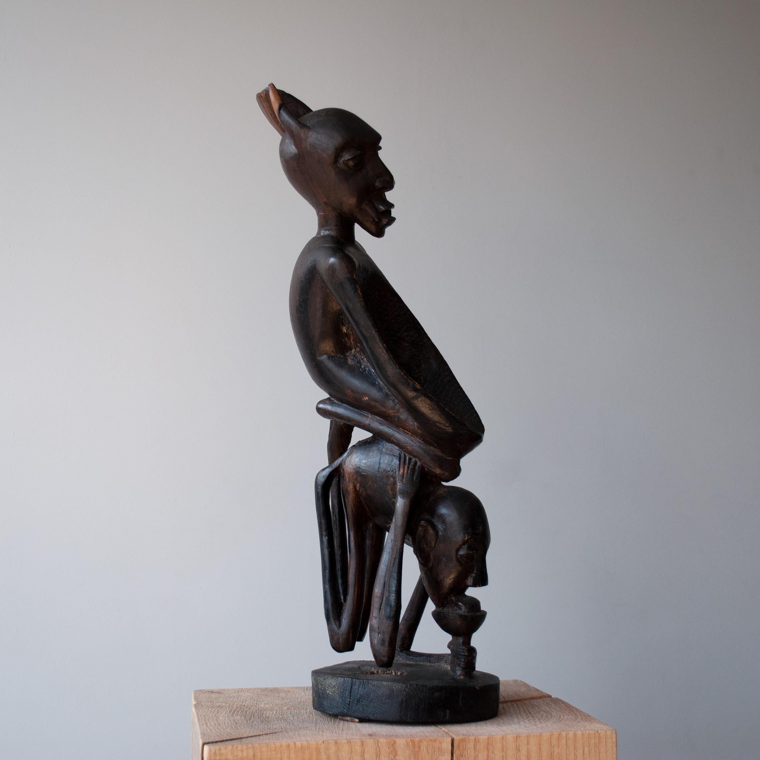 Primitive Makonde Carved Figure For Sale