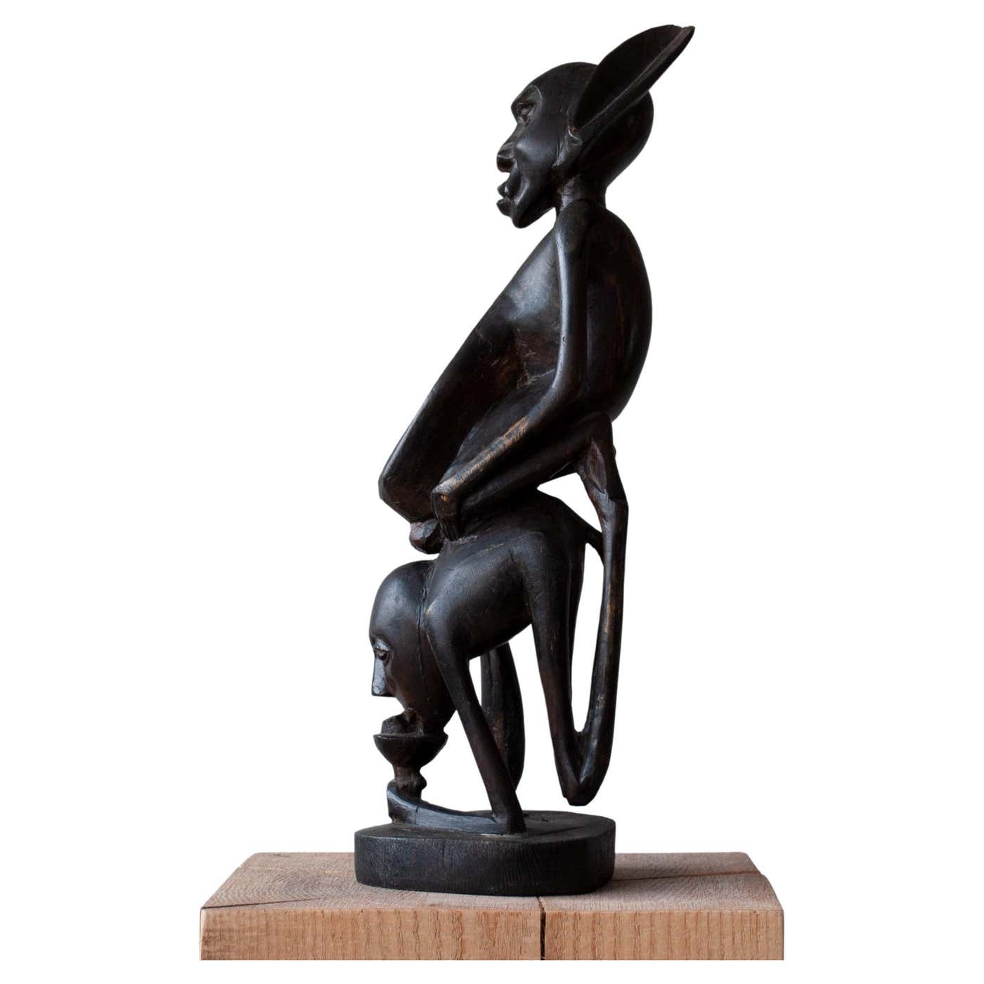 Makonde Carved Figure For Sale at 1stDibs | makonde sculpture value ...