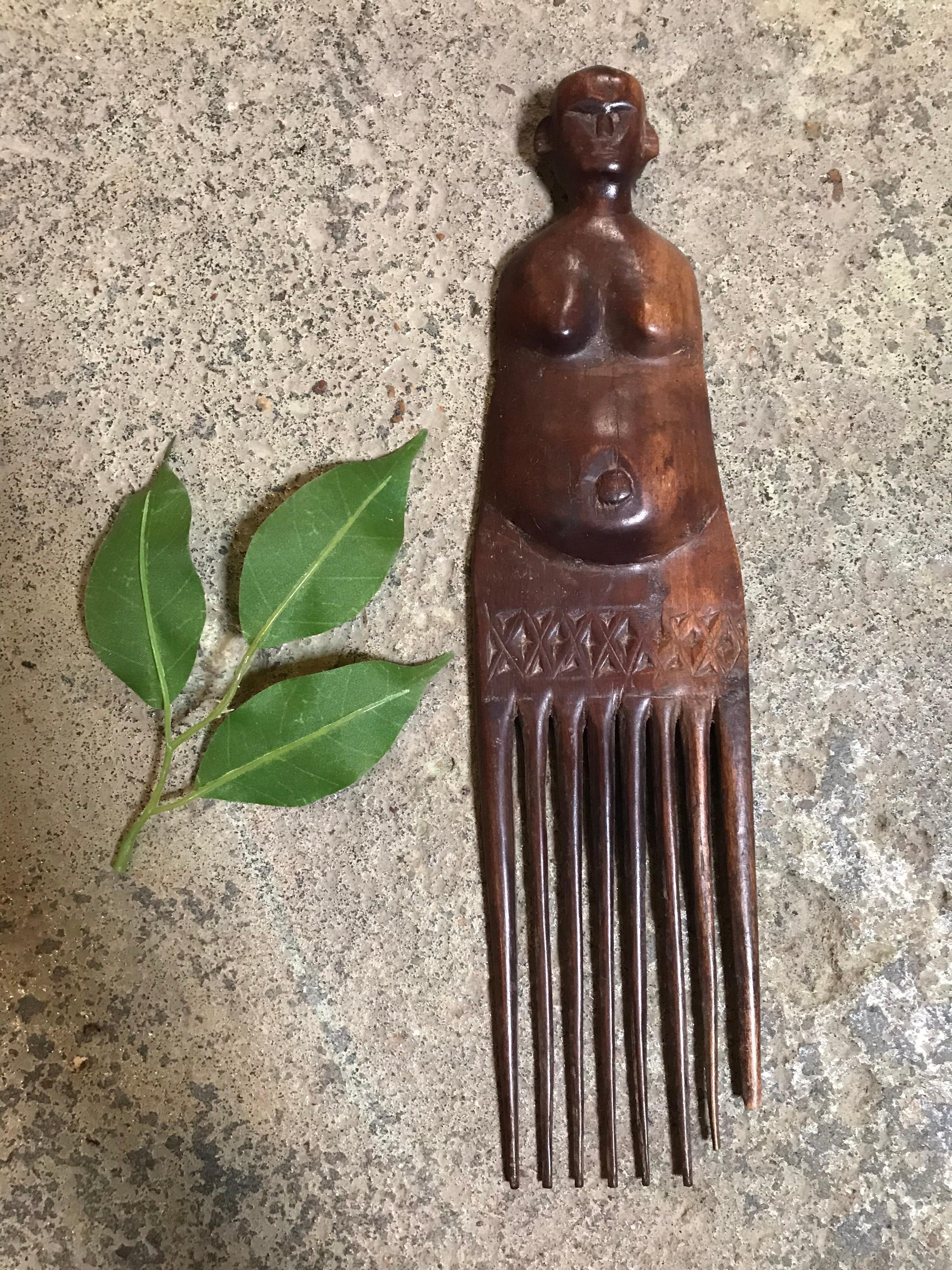 Zimbabwean Makonde Comb From Zimbabwe Bantu Tribe 'Smaller' For Sale