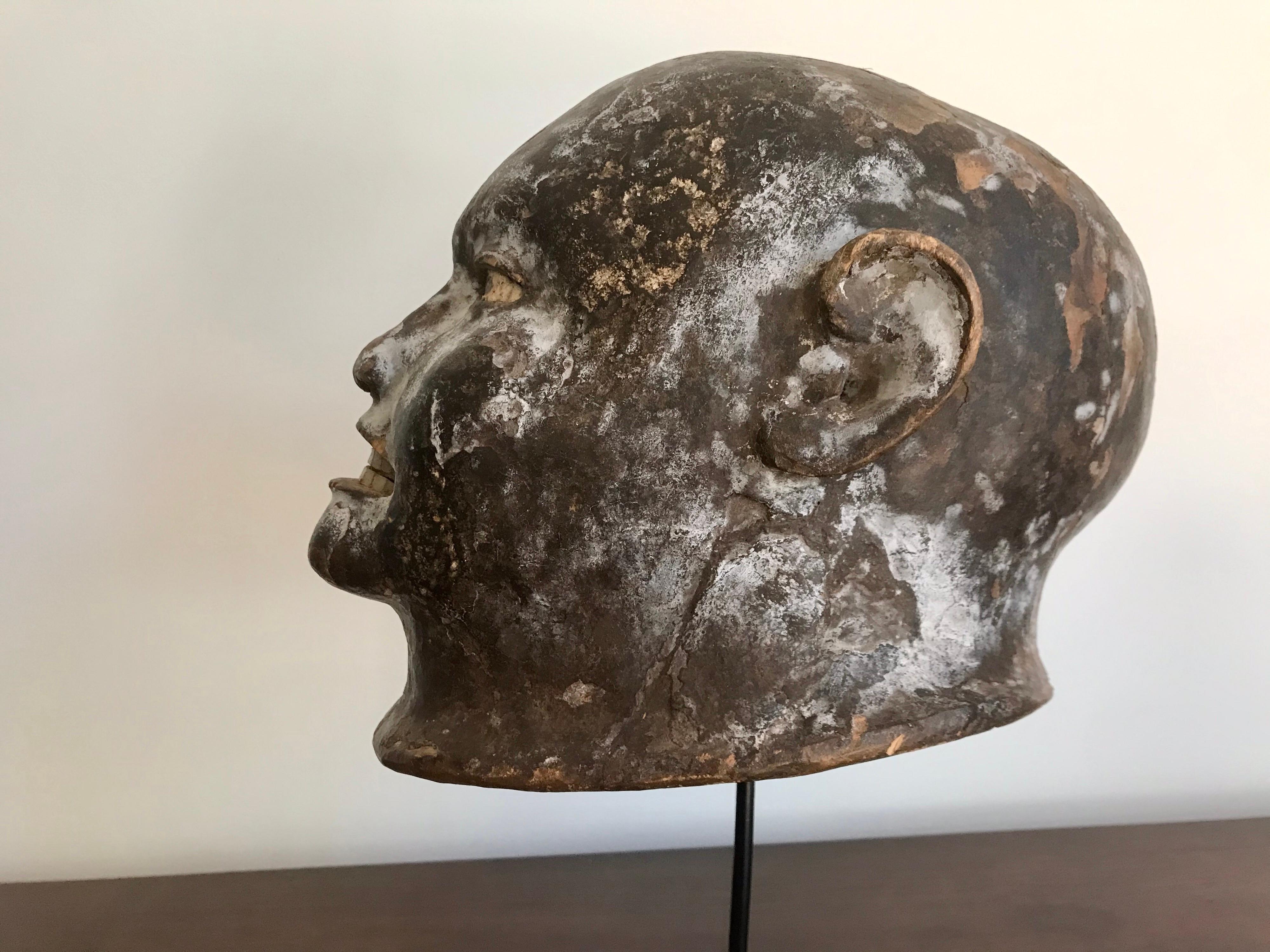 Makonde Lipiko Helmet Mask African Arts In Good Condition In Los Angeles, CA