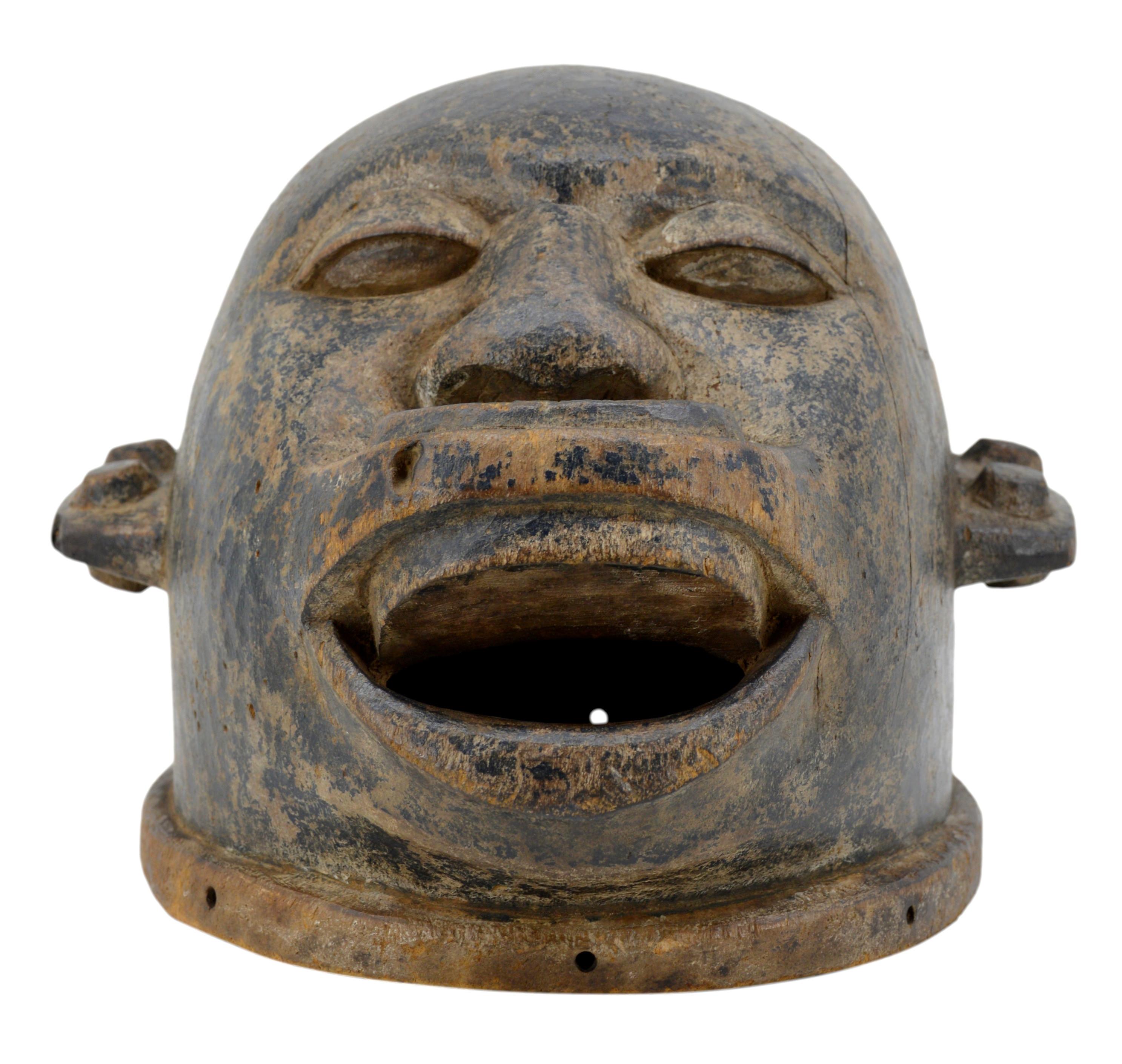 Tanzanian Makonde Mask Helmet, Africa, Early 20th Century For Sale