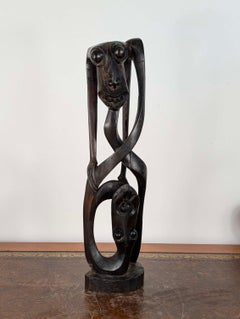 Makonde Shetani Carving in Ebony Wood, Tanzania Mozambique