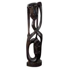 Makonde Shetani Carving in Ebony Wood, Tanzania Mozambique
