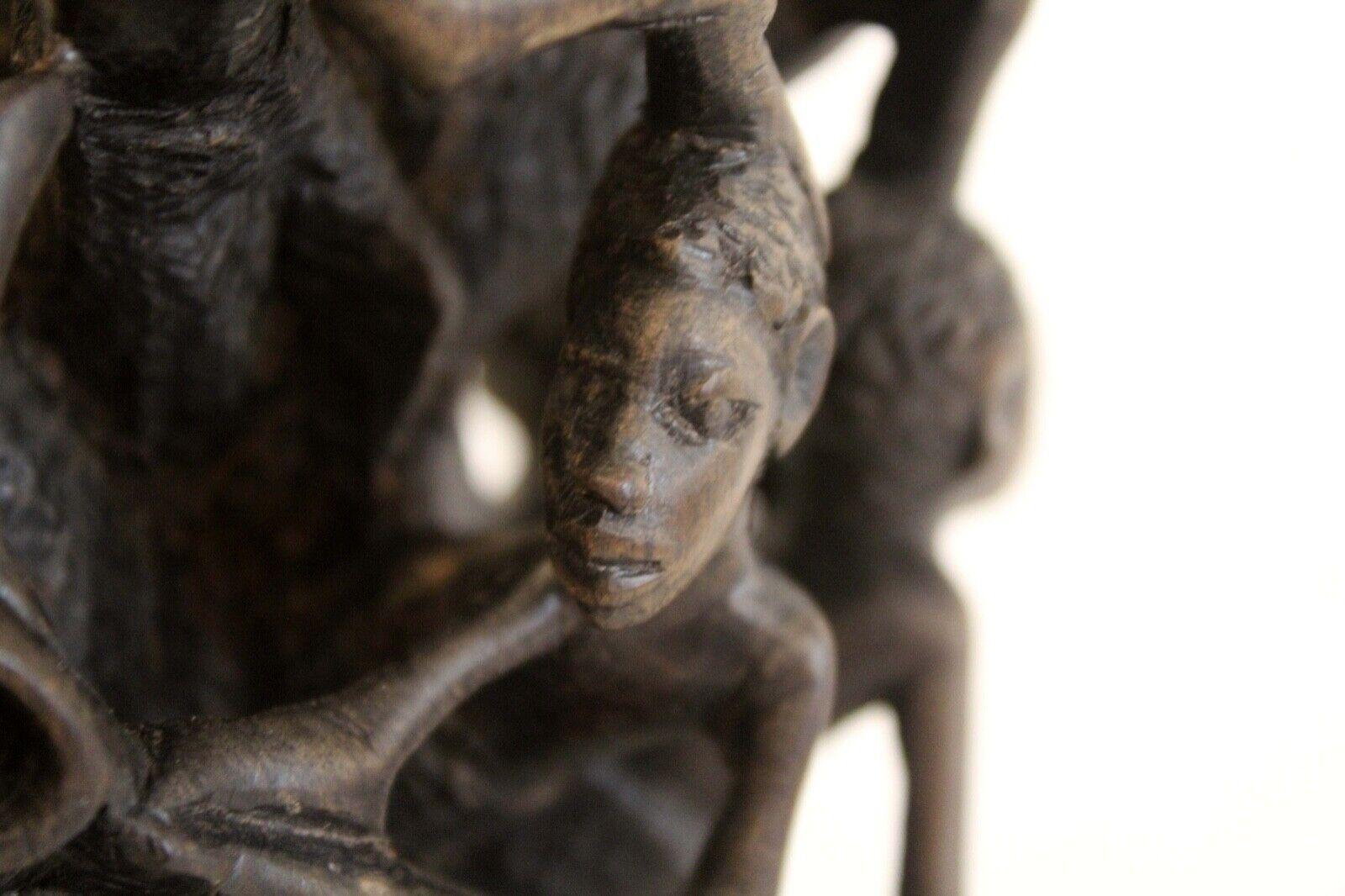 20th Century Makonde Ujamma Life Sculpture Tanzania Mozambique For Sale