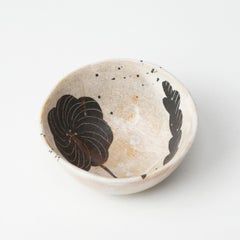 Makoto Kagoshima, bol 'Brown Flower', Japon, artiste céramiste créateur