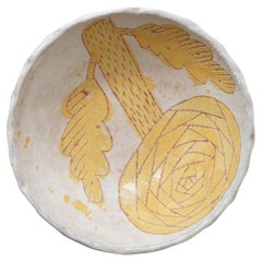 Makoto Kagoshima, 'Yellow Flower' bowl, Japan, ceramic pottery artist maker Makoto Kagoshima, 'Yellow Flower' bowl, Japan, ceramic pottery artist maker