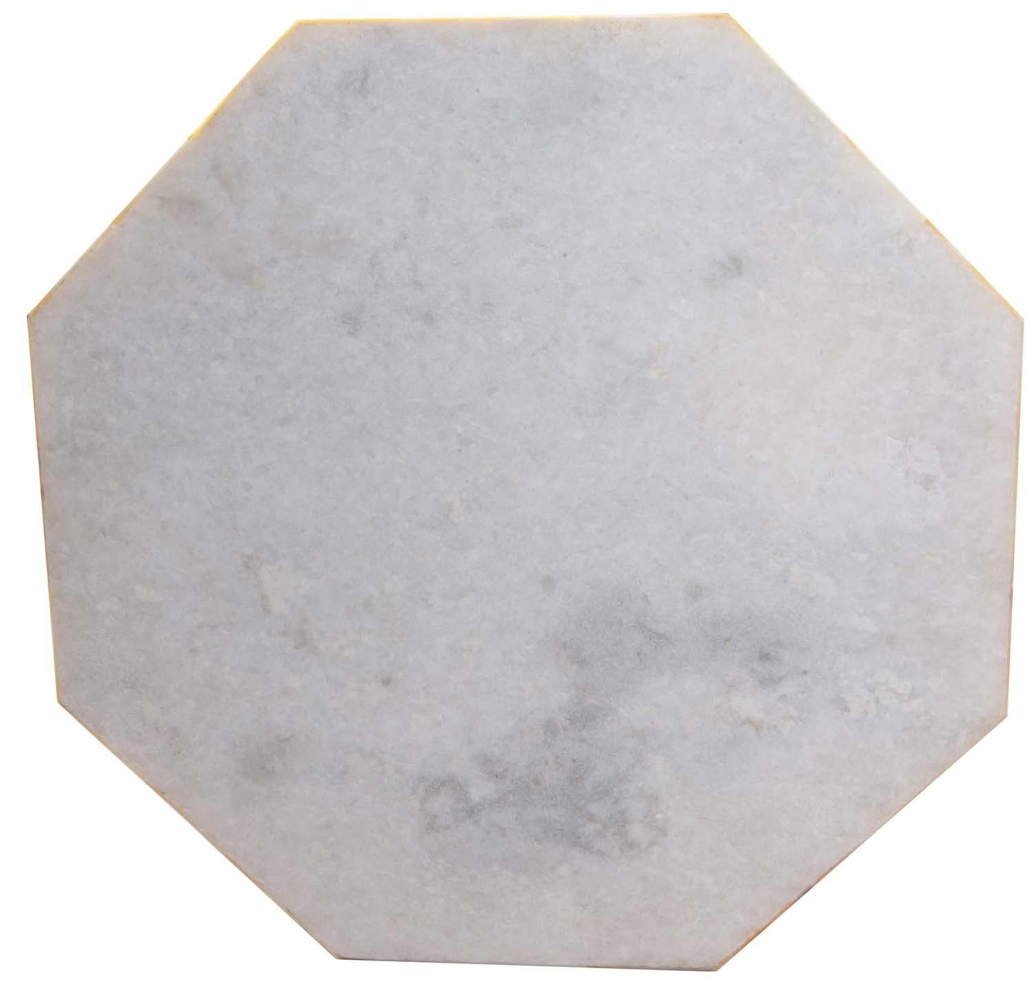 Boîte en marbre Makrana d'Agra, Inde, incrustée de lapis et d'ormeau en vente 1