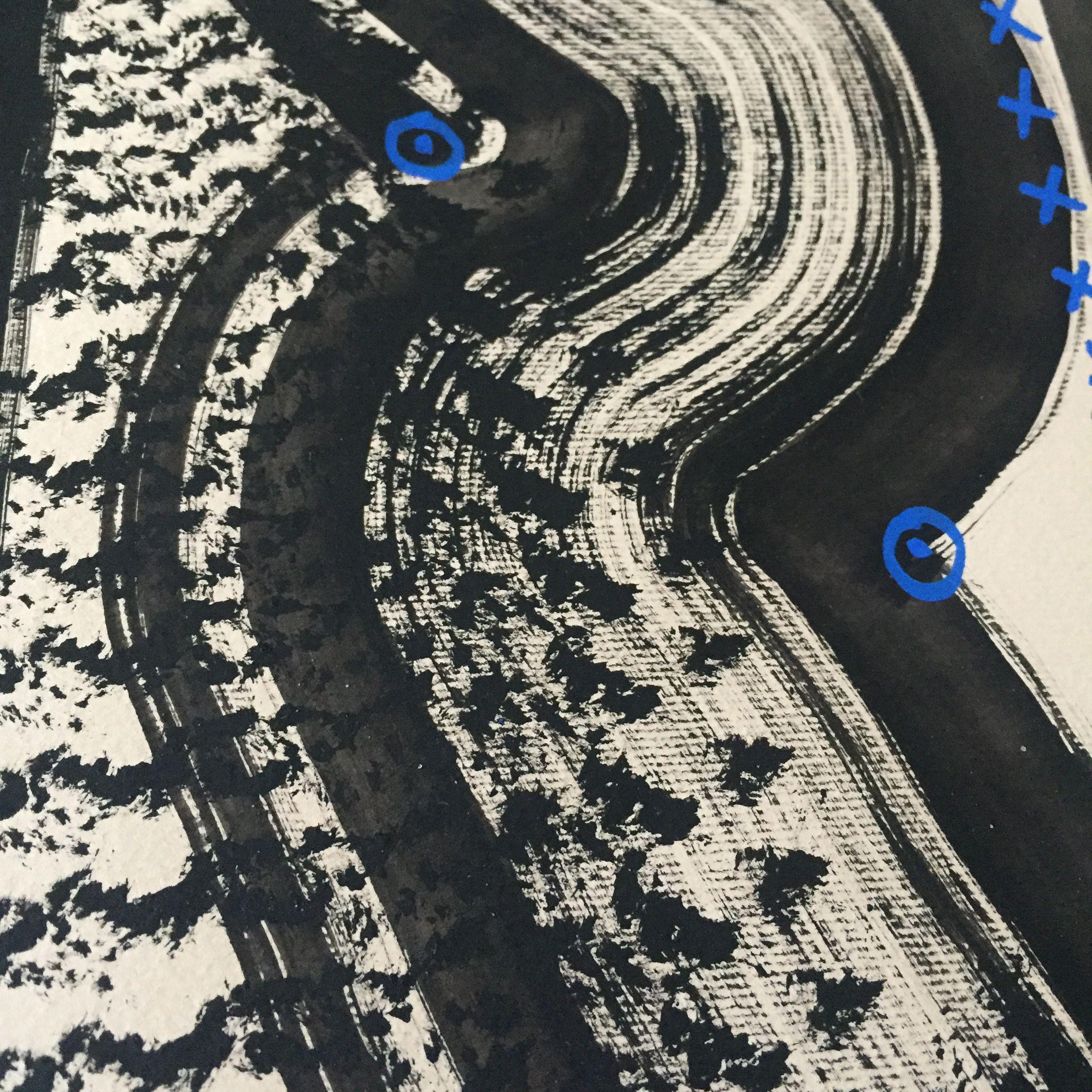 Continuum XX, Gemälde, Acryl auf Papier (Beige), Abstract Painting, von Maksym Skvortsov