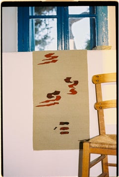 Maktub flatweave handmade wool wall-hanging