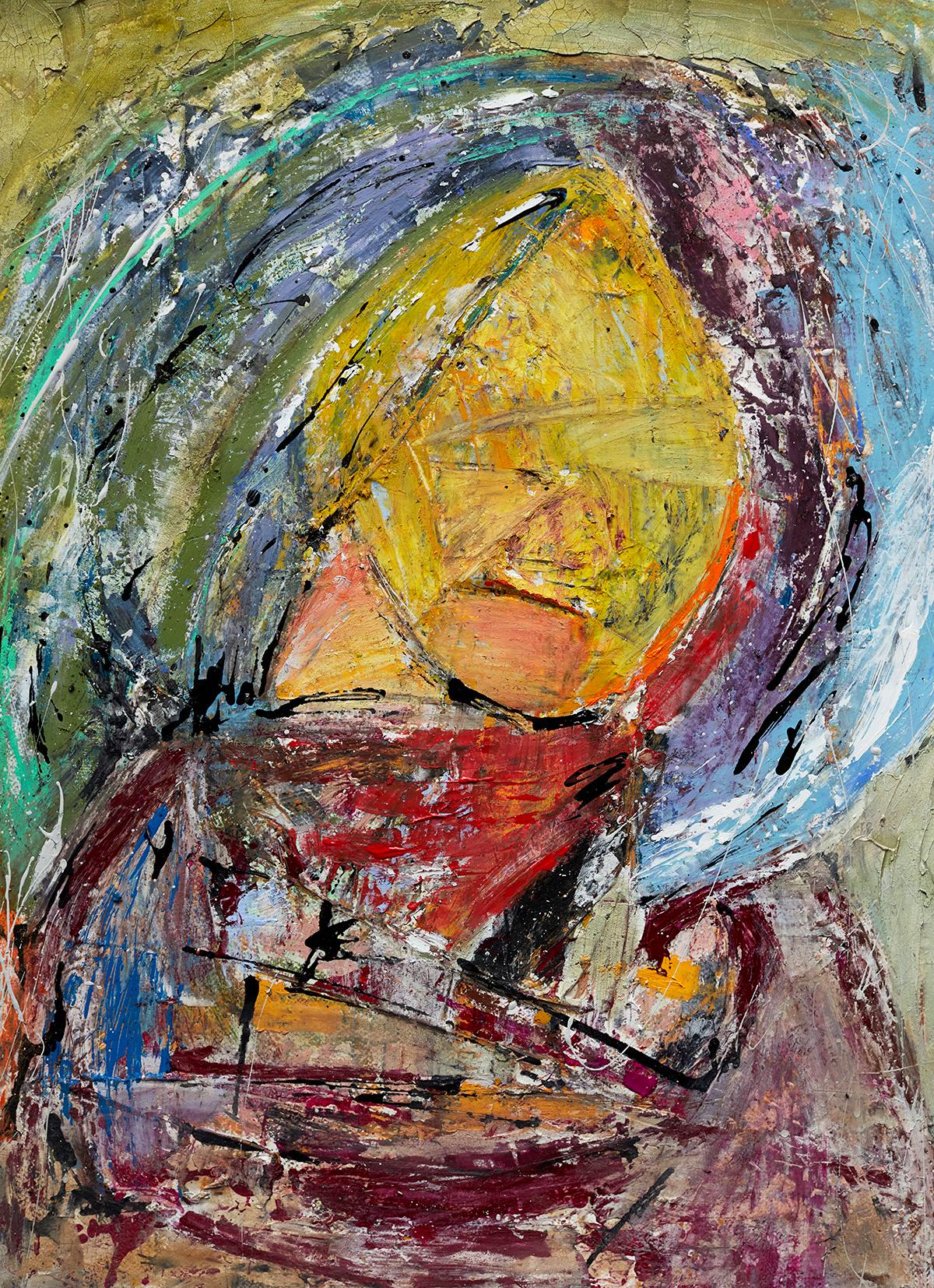 Gli amanti - Painting di Maku López 