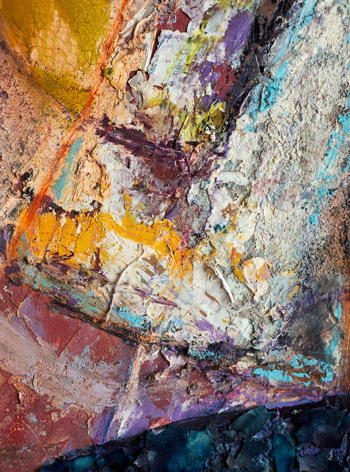 Il viaggio - Painting Espressionismo astratto di Maku López