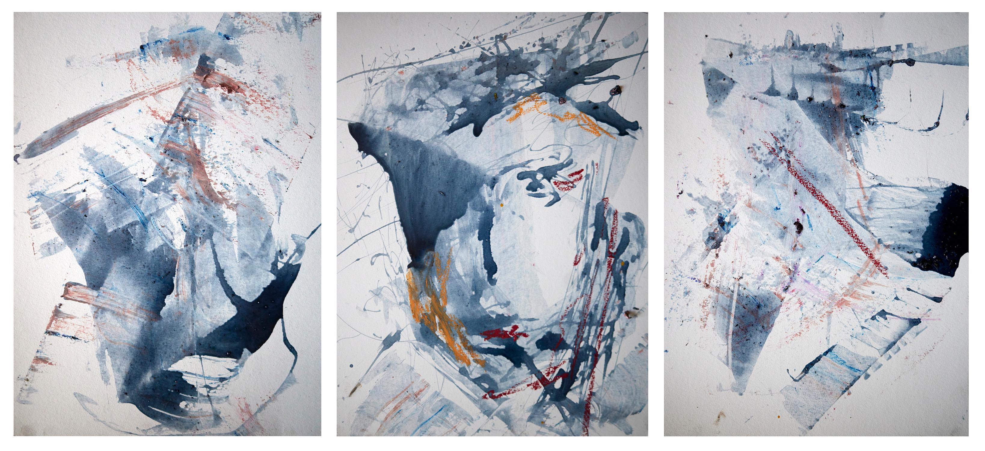 The Dance Spirit Triptych - Painting by Maku López
