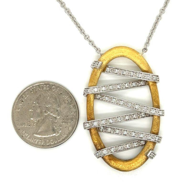 Round Cut Makur Designs Diamond Necklace For Sale