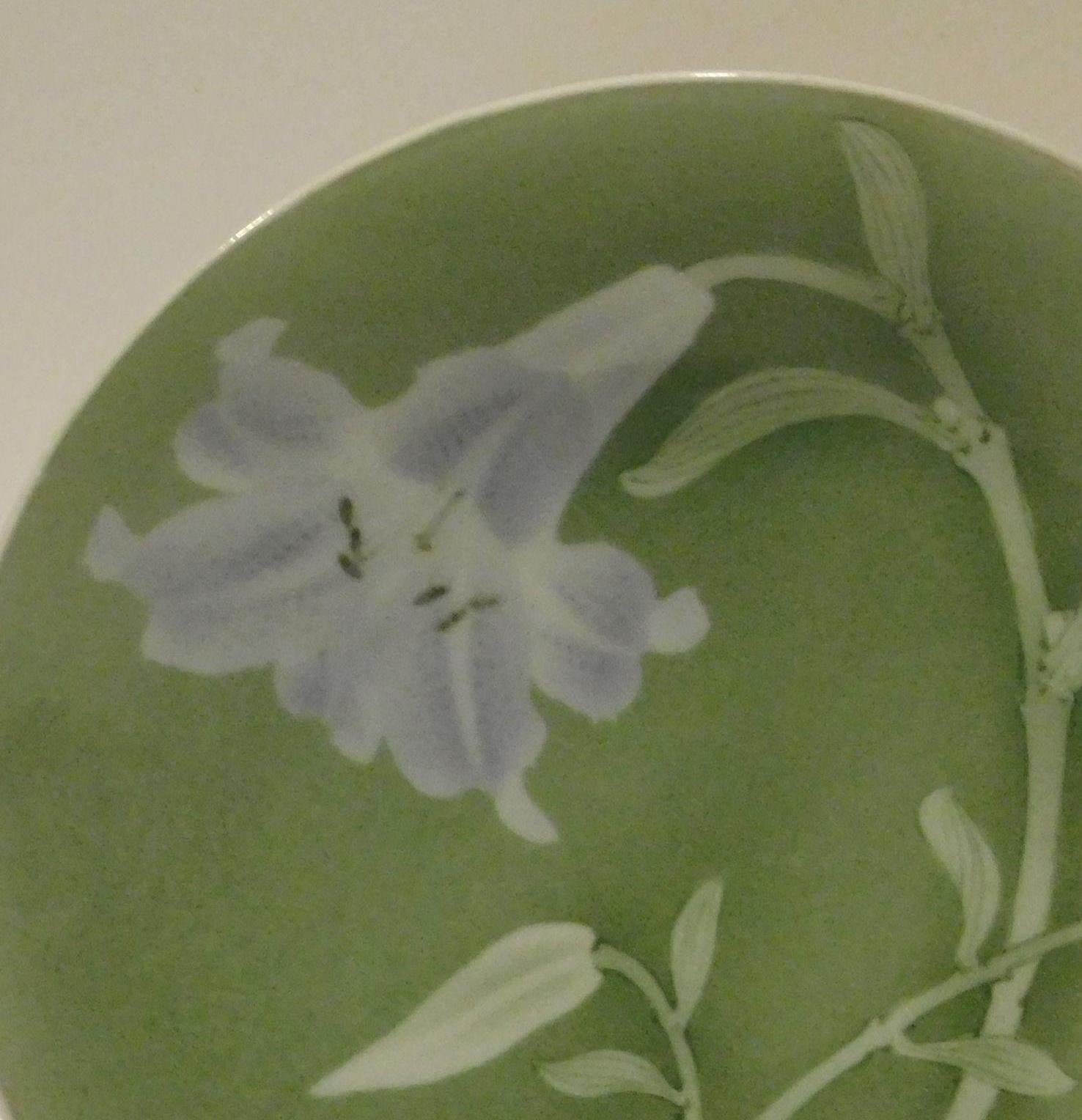 19th Century Makuzu Kozan Modern Japanese Ceramic Tray  For Sale