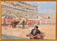 Mala Faena. Aquarell. In der linken unteren Ecke signiert. LLANECES,