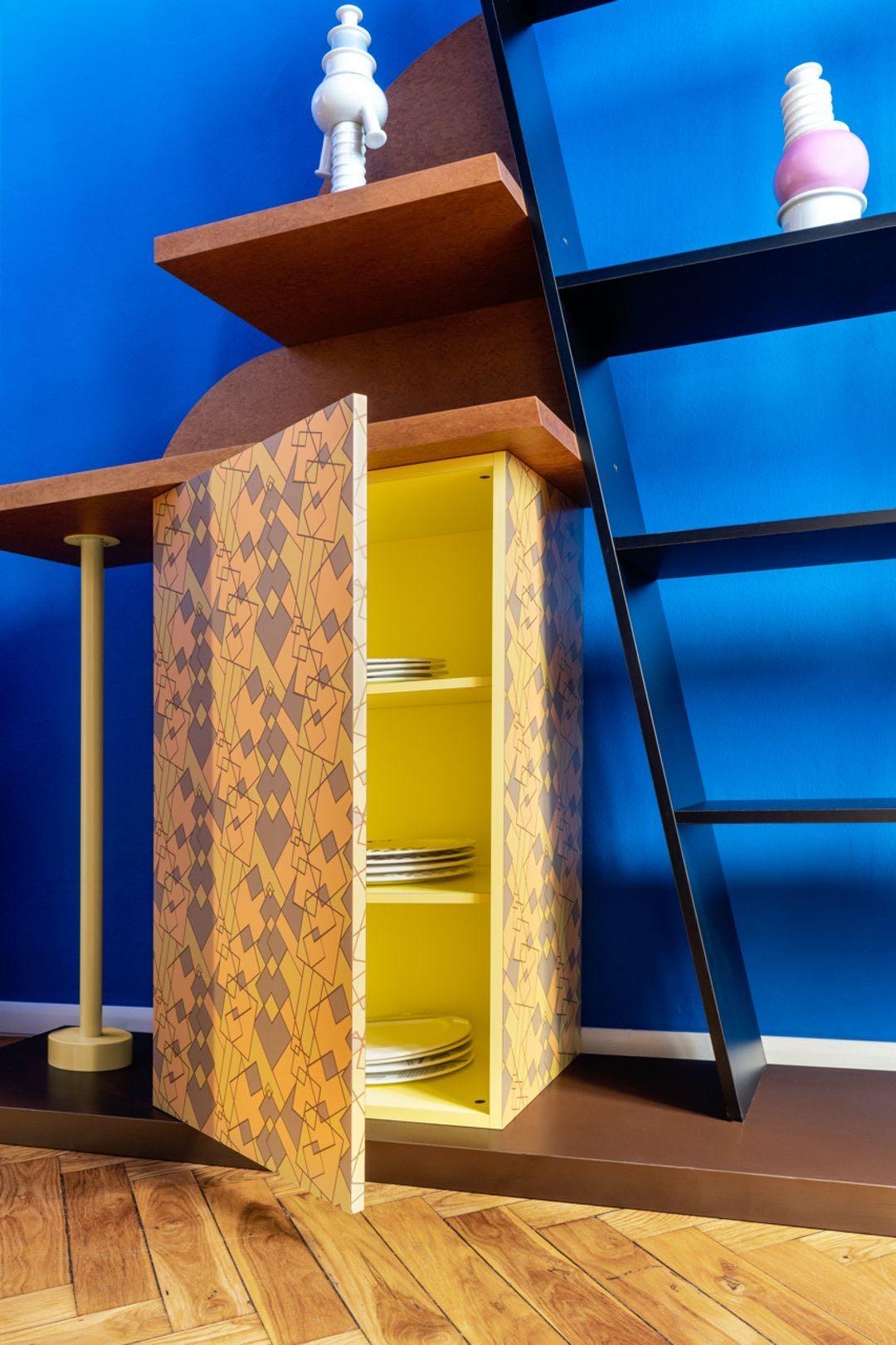 Contemporary Malabar Bookcase and Storage by Memphis, Ettore Sottsass For Sale