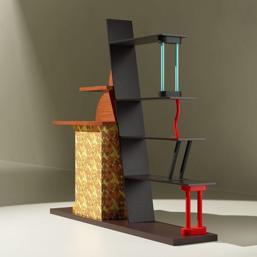 Malabar Bookcase and Storage by Memphis, Ettore Sottsass For Sale 3